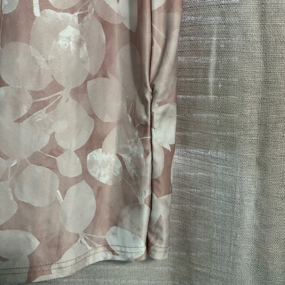 Rose Gold Floral Modest Athletic Swim Skirt - Picture 3 of 6